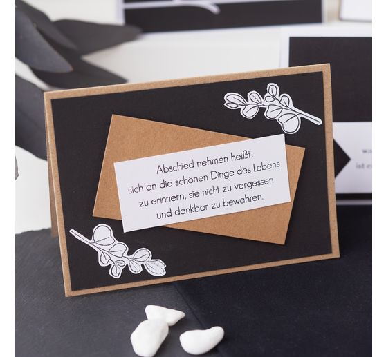 Cartes doubles avec enveloppes « Papier kraft », A6, 50 pc.