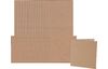 Cartes doubles avec enveloppes « Papier kraft », 12,5 x 12,5 cm, 50 pc.
