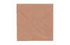 Double cards with envelopes "Kraft paper", 12.5 x 12.5 cm, 50 pieces