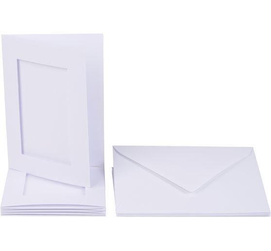 Cartes passe-partout « Rectangle », A6, 220 g/m², 10 pc. 