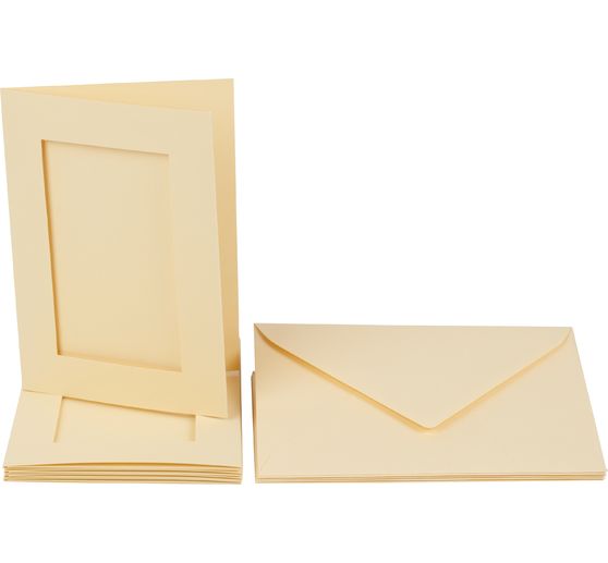 Cartes passe-partout « Rectangle », A6, 220 g/m², 10 pc. 