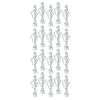 Relief stickers "Bonne Fête", 10 x 23 cm Silver