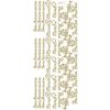 Stickers relief « Bon anniversaire/Merci », 10 x 23 cm Or
