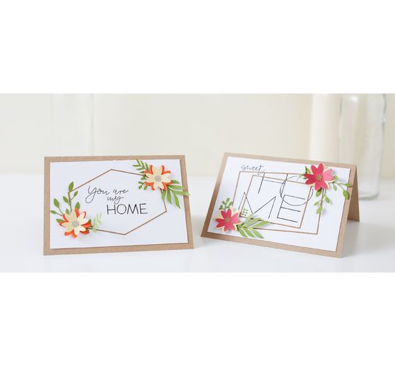 Cartes doubles avec enveloppes « Papier kraft », A6, 50 pc.