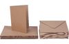 Cartes doubles avec enveloppes XXL « Papier kraft », A6, 50 pc.