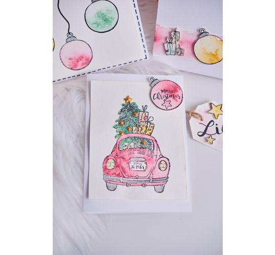 Cartes doubles avec enveloppes « A6 », 50 pc.