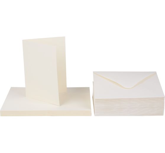 Cartes doubles avec enveloppes, format A6, 100 pc.