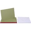 Cartes lin VBS avec enveloppes, 40 pc. X-Mas