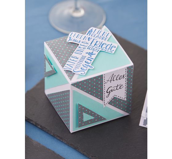 Boîte en papier blanc VBS