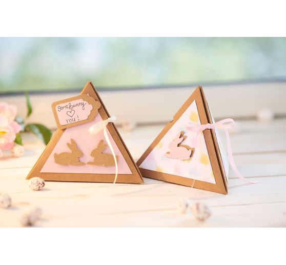 VBS Kraft cardboard gift box "Pyramid"