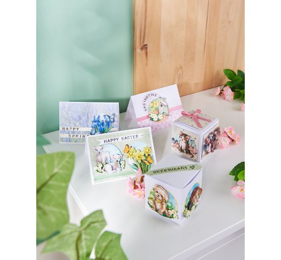 Boîte en papier blanc VBS