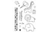Set de tampons Clear Stamps « Zoo »
