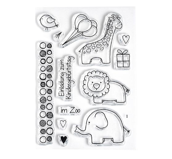 Set de tampons Clear Stamps « Zoo »