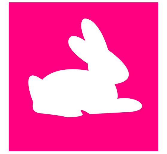 Perforatrice à motif « Lapin », 23 x 20 mm