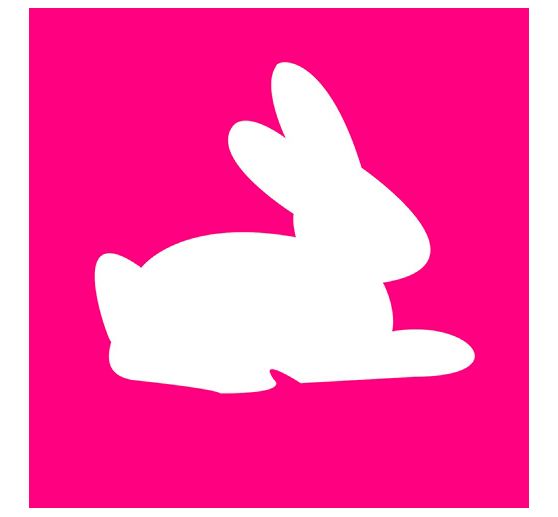 Perforatrice à motif « Lapin », 15 x 13 mm