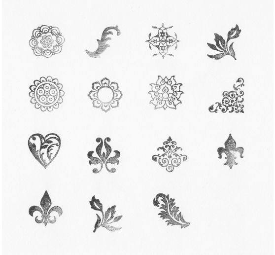 Set de tampons « Ornements floraux »