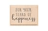 Tampon en bois « Tears of happiness »