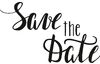 Tampon en bois « Save the Date »