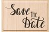 Wooden stamp "Save the Date"