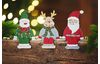 Figurines bord étagère VBS « Trio de Noël »