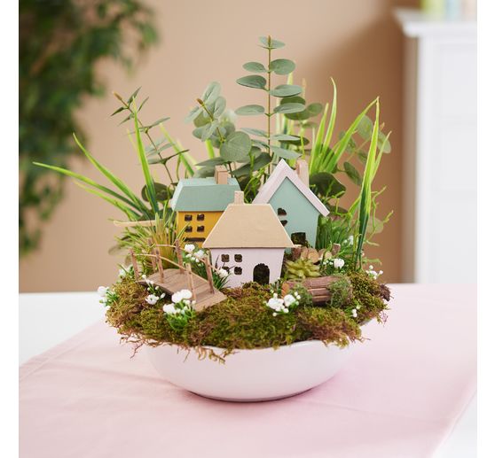 Mousse Plate Stabilisée Pour Art Floral - 50 G - Naturelle, Base Arrangements Fleurs Séchées Ou Fraîches