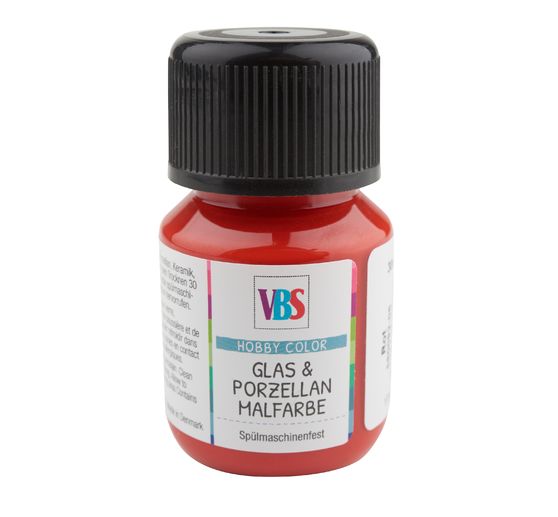 Peinture pour porcelaine & verre VBS, 30 ml