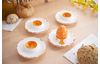 Coquetiers plats VBS, porcelaine, 12 pc.