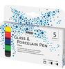 KREUL Glass & Procelain Pen "Clear", set of 5