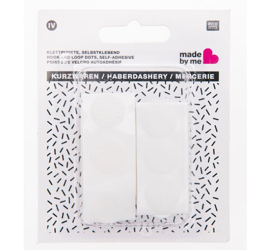 Pastilles velours crochet, adhésives, 16 mm, 24 pc.