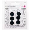 Pastilles velours crochet, adhésives, 16 mm, 24 pc. Noir