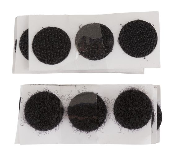 Pastilles velours crochet, adhésives, 16 mm, 24 pc.