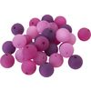 Mélange de perles polaris, 10 mm, 30 pc. Violet