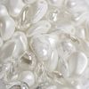 Assortiment de perles en verre « Lili Petal Deluxes », 6x8 mm Blanc