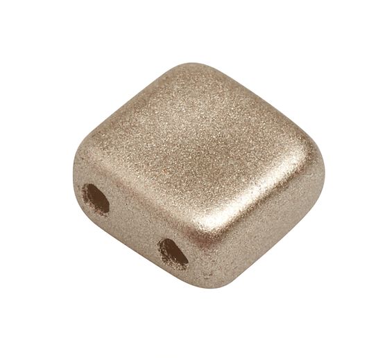 Perles en verre à 2 trous « 2 Hole Square Deluxes », 6 mm, 35 pc.