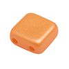 Perles en verre à 2 trous « 2 Hole Square Deluxes », 6 mm, 35 pc. Orange