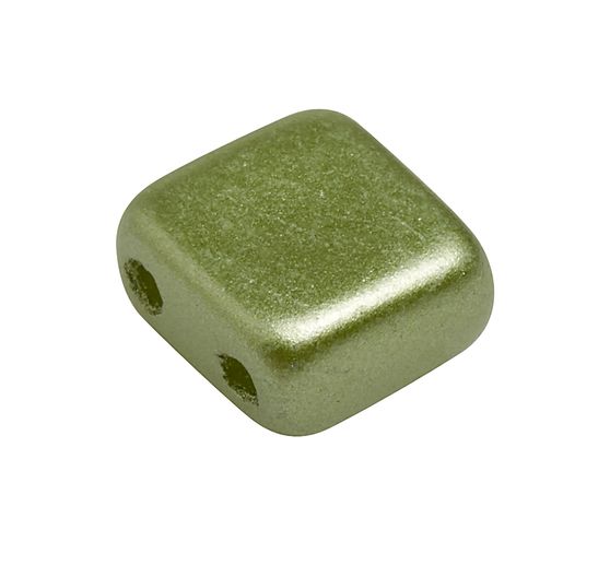 Perles en verre à 2 trous « 2 Hole Square Deluxes », 6 mm, 35 pc.