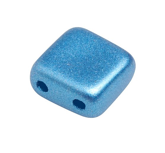 Perles en verre à 2 trous « 2 Hole Square Deluxes », 6 mm, 35 pc.