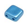 Perles en verre à 2 trous « 2 Hole Square Deluxes », 6 mm, 35 pc. Bleu