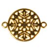 Connecteur charms « Mandala » Or