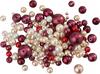 Mélange de perles en verre cirées, 65 g