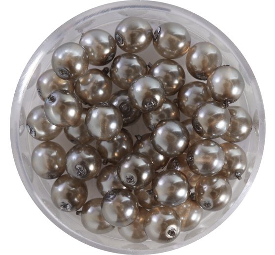 Perles en verre cirées « Renaissance », 6mm, 40 pcs.