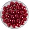 Perles en verre cirées « Renaissance », 6mm, 40 pcs. Rouge