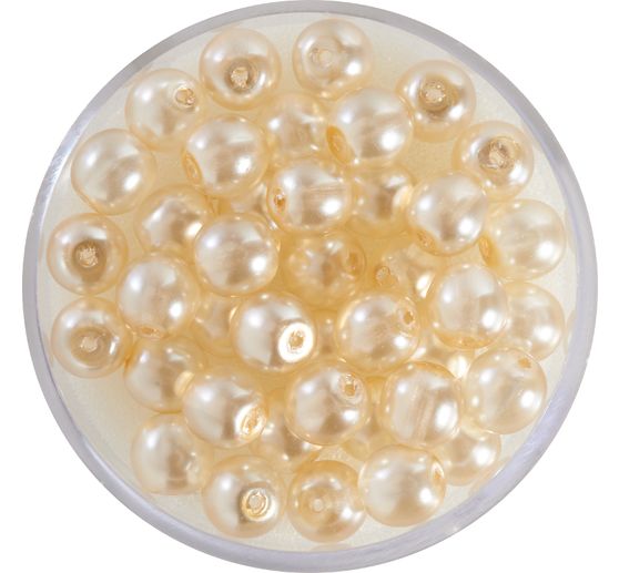 Perles en verre cirées « Renaissance », 6mm, 40 pcs.