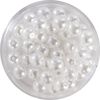 Crystal Renaissance glass wax bead, 6mm, 40 pieces Snow White