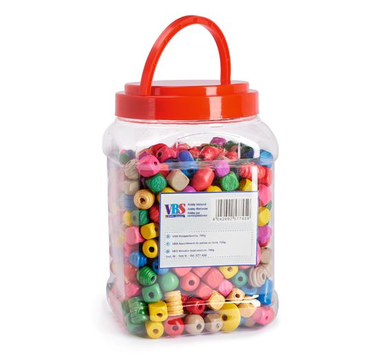 VBS Wood bead mix, 700g