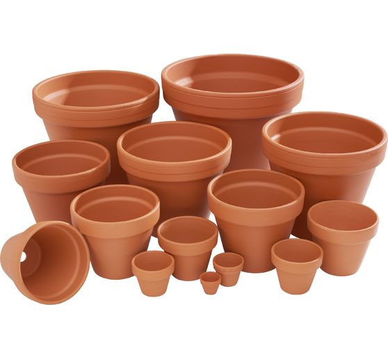 Pots en terre cuite, Ronds