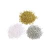 Assortiment de perles cirées VBS « 3 mm », 3900 pc., Blanc, Argenté, Doré