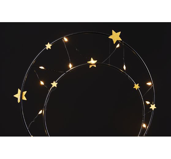 Anneaux en métal « Cercle », 10 - 30 cm, set de , Noir
