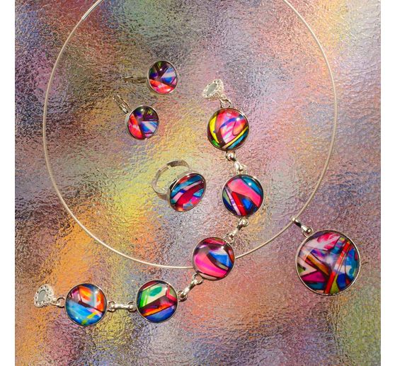 Cabochon-Decoration pendant large