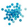 Mélange de perles polaris, 6 mm, 45 pc. Bleu